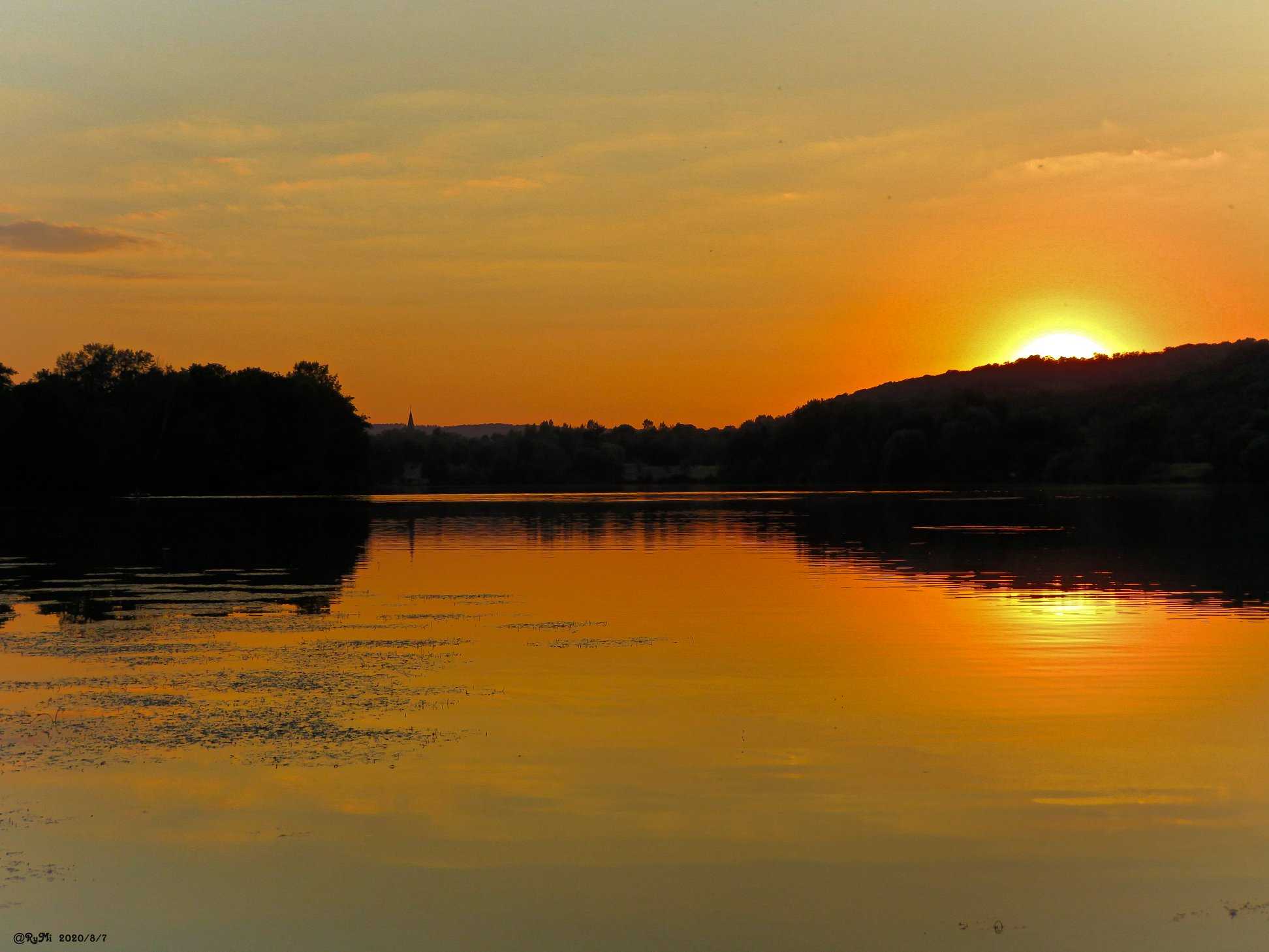 Sonnenuntergang am Vienenburger See