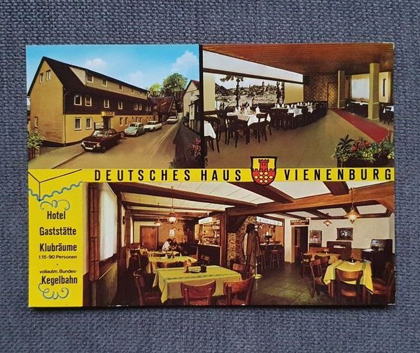 Rudolf Rudolfinho Mie   Postkarte einer Prima Gaststätte in Vienenburg 1965