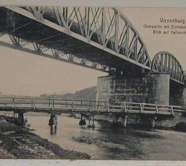 Rudolf Rudolfinho Mie   Die erste Eisenbahnbrücke bei Schacht I ca  1900 Vienenburg